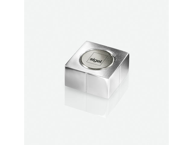Magneet Sigel voor glasbord 1stuk zilverkleurig C10 Extra sterk , 20x10x20mm