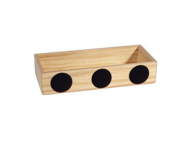 Dennenhouten opbergdoos magnetisch 175x40x55mm