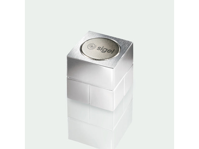 Magneten Sigel voor glasbord set 2stuks zilverkleurig C20 Super-sterk 20x20x20mm