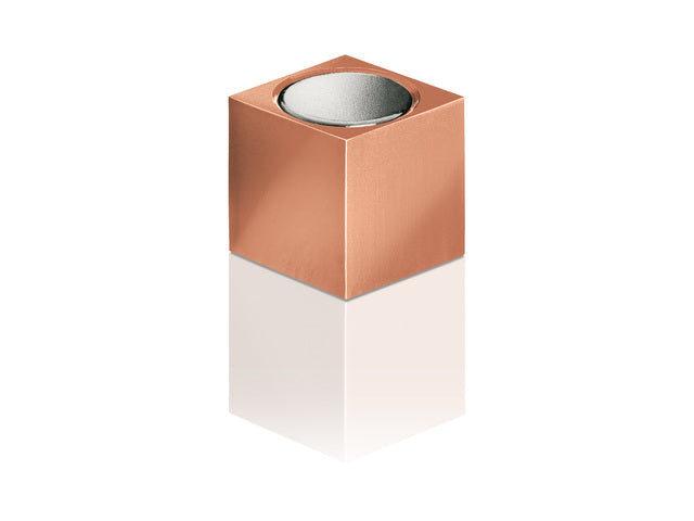 Magneten Sigel voor glasbord set 3kleuren C5 sterk 11x11x11mm titaangrijs/koper/goud