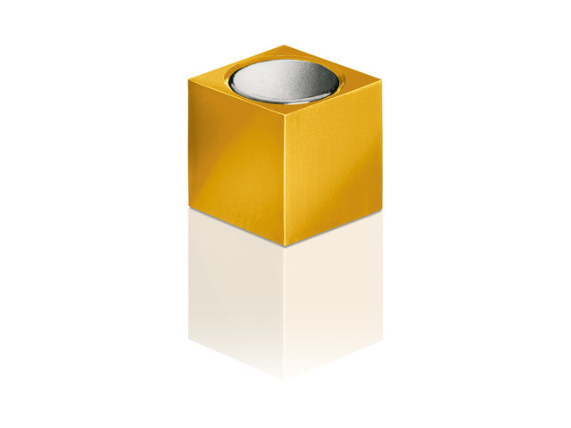 Magneten Sigel voor glasbord set 3kleuren C5 sterk 11x11x11mm titaangrijs/koper/goud