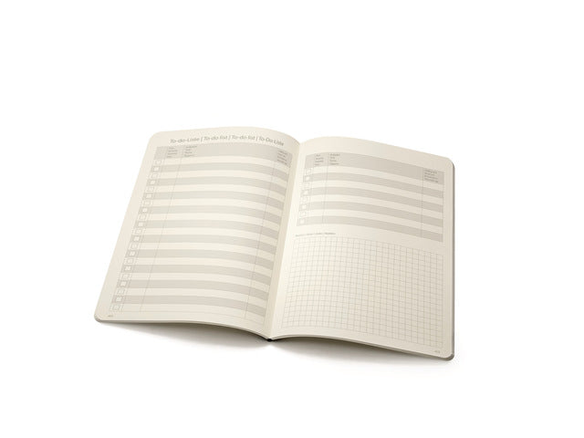 Business Organizer Conceptum Flex Kunstpapier, A4, schwarz, strukturierte Schrift, To-Do-Listen-Schrift und Sprachnotizen-Schrift