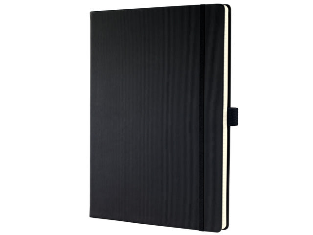 Noitiebook Conceptum Pure A4+ schwarz 5mm schwarz Hardcover. Genummerte Seiten, Innenausstattung, elastisches DMV-Elastik, Lus für den Stift, 2 Leisten. 194 Seiten 80 Gramm chamoiskleriges Papier. PEFC-zertifiziert