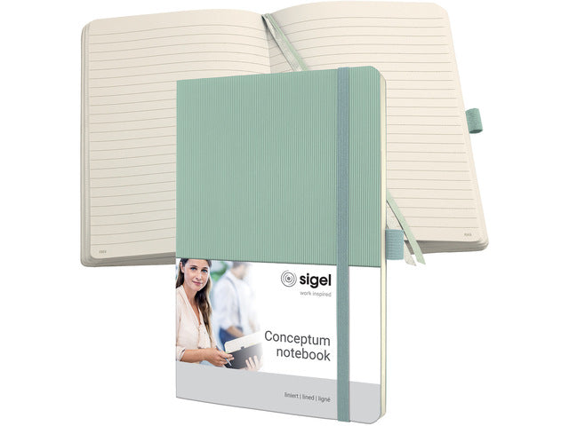 Notitieboek Conceptum A5 MINTGROEN lijn 194pag 80gr SC