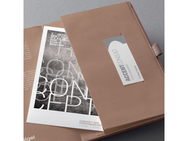 Notitieboek Conceptum A5 roze metallic gelinieerd hardcover