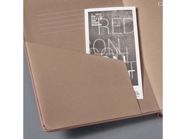 Notitieboek Conceptum A5 roze metallic gelinieerd hardcover