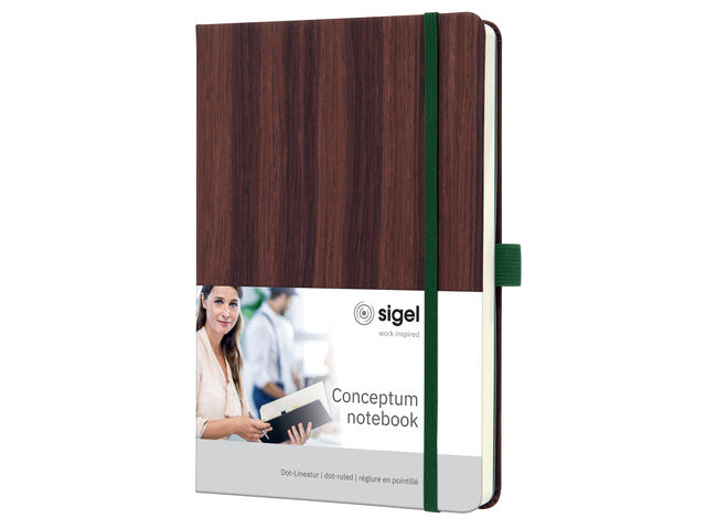 Notitieboek Conceptum A5 hout punt-uitgelijnd 194pag 100gr HC
