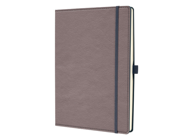 Notitieboek Conceptum A4 taupe punt-uitgelijnd 194pag 80gr HC