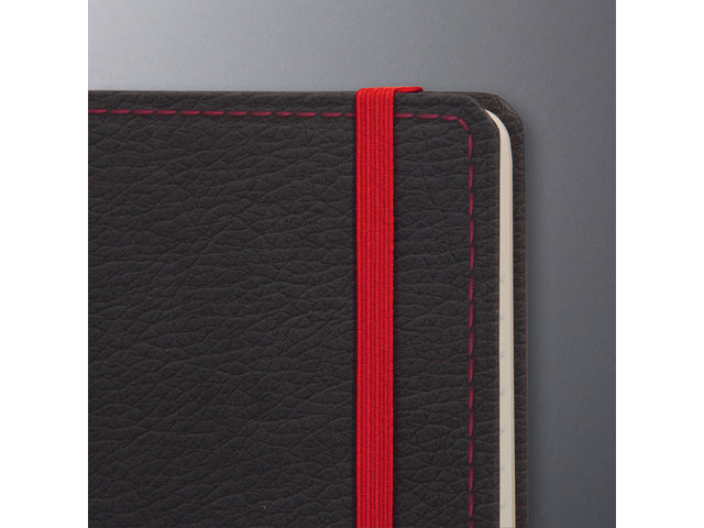 Notitieboek Conceptum A5 grijs-rood punt-uitgelijnd 194pag 80gr HC