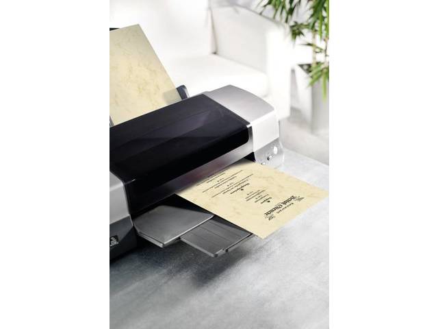 Designpapier Sigel A4, 200 g, Packung mit 25 Vel, Marmor, Beige