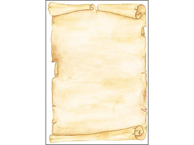 Designpapier Sigel A4, 90 g, Packung mit 50 Vel Pergament