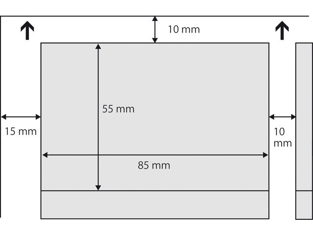 Visitekaartjes Sigel 185grs pak a 150 stuks wit