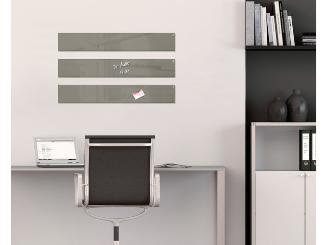 Glasmagneetbord Sigel Artverum 120x780x15mm taupe