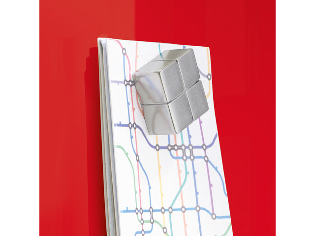 Glasmagneetbord Sigel Artverum 1000x650x15mm rood