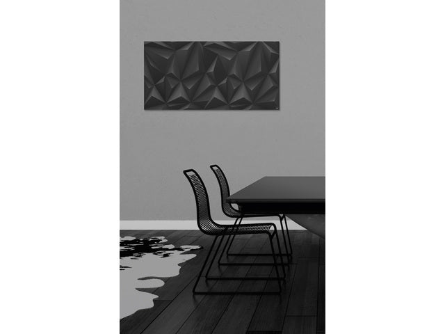 Glasmagneetbord Sigel Artverum 910x460x15mm Black Diamond