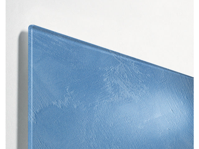 Glas-magneetbord Sigel Artverum Blauw Structuur mat. 480x480x15 mm