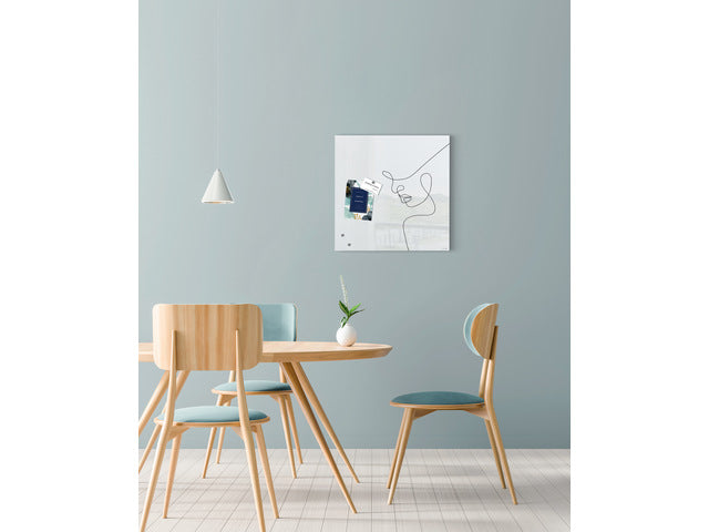 Glas-magneetbord Sigel Artverum Line Art. 480x480x15 mm