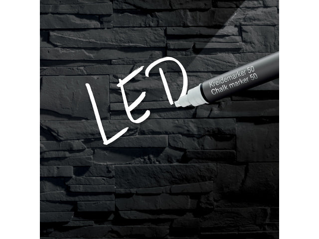 Glasmagneetbord Sigel Artverum LED licht 480x480x15 leisteen