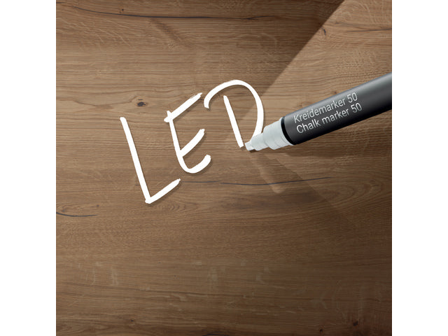 Glasmagneetbord Sigel Artverum LED 480x480x15 Natuurlijk hout