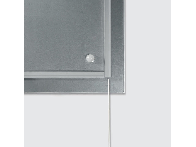 Glasmagneetbord Sigel Artverum LED 480x480x15 Natuurlijk hout