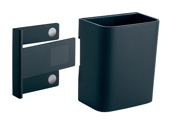 Stiftenkoker S, antraciet, inclusief magnetische clip voor bevestiging aan het glas-magneetbord, kunststof, 75x94x51 mm, 1 st