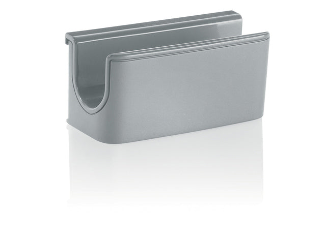 Stiftenhouder, lichtgrijs, inclusief magnetische clip voor bevestiging aan het glas-magneetbord, kunststof, 75x37x35 mm, 1 st