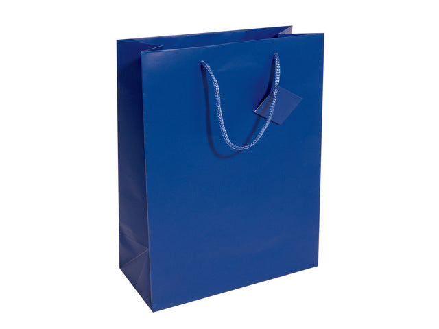 Cadeautas Sigel groot, ultramarijn blauw
