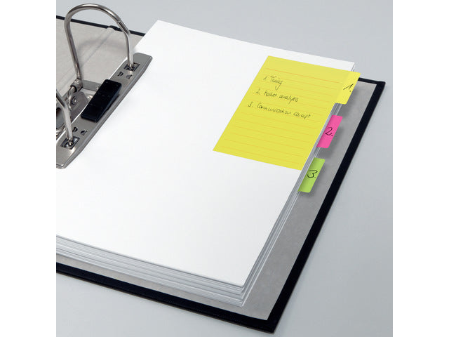 Tabmarker notities Sigel 98x148mm 3 kleuren 42 vellen