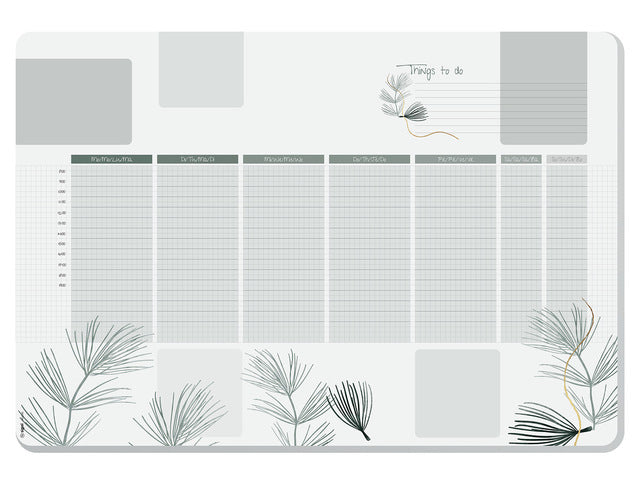 Designonderlegger Sigel weekplanner Natuur met to-do-lijst A2 30 vel