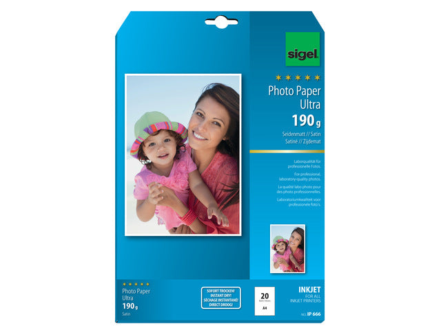 Inkjet Ultra Fotopapier A4 180 Gramm mit 20 Vel