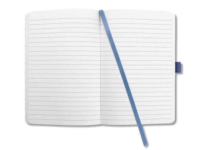 Notitieboek Sigel Jolie Flair A6 hardcover gelinieerd Indigo blauw
