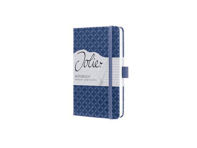 Notitieboek Sigel Jolie Flair A6 hardcover gelinieerd Indigo blauw