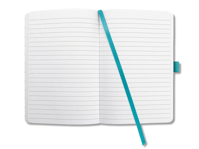 Notitieboek Sigel Jolie Flair A5 hardcover gelinieerd aqua groen