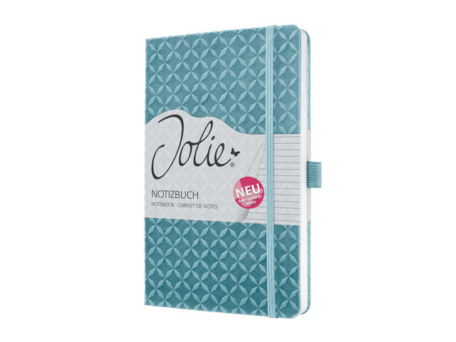 Benachrichtigungsbuch Sigel Jolie Flair A5 Hardcover gelinieert himmelblau