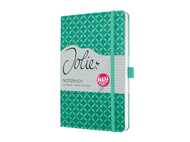 Notitieboek Jolie Flair A5 MINT GROEN gelinieerd 174pag 80gr HC