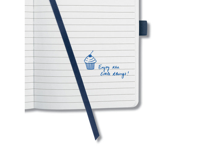 Notitieboek Sigel Jolie Impress A6 hardcover gelinieerd 'Midnight Blue'