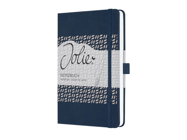 Benachrichtigungsbuch Sigel Jolie Impress A5 Hardcover geliniet 'Midnight Blue'