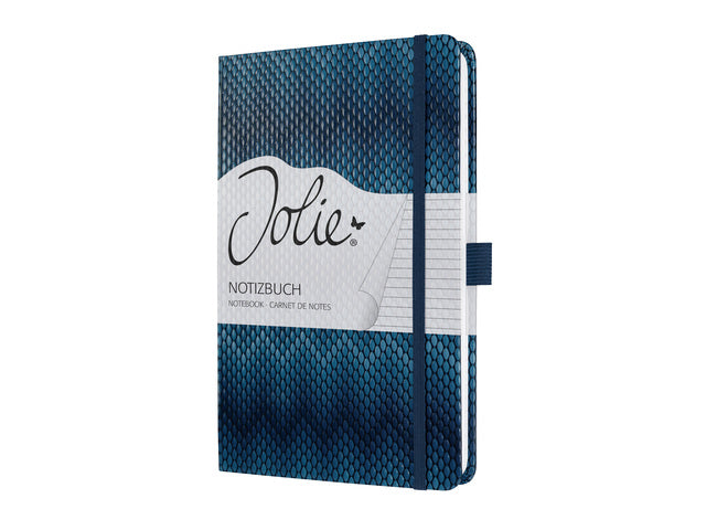notitieboek Sigel Jolie Beauty A5 hardcover gelinieerd blauw