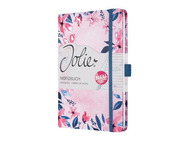 Notitieboek Jolie Beauty A5 Loose Florals Pink 174blz 80g gelinieerd