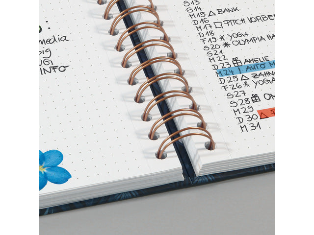 Notitieboek Jolie Inspire A5 spiraal Brush Marks. Punt-uitgelijnd. 240pagina's, 120grams papier. Hardcover