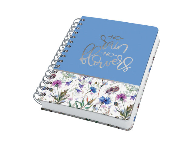 Notizbuch Jolie A5 spir. MISTY MEADOWS, 240 Seiten, 120 g, HC