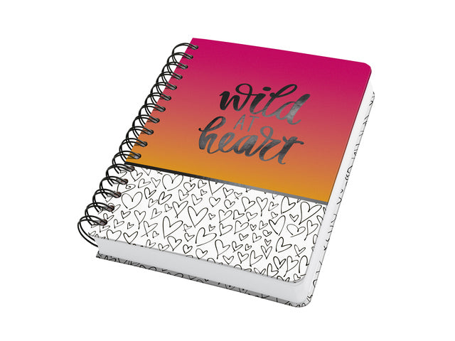 Notizbuch Jolie A5 spir. WILD HEARTS Punt-Gel 240pag 120gr HC