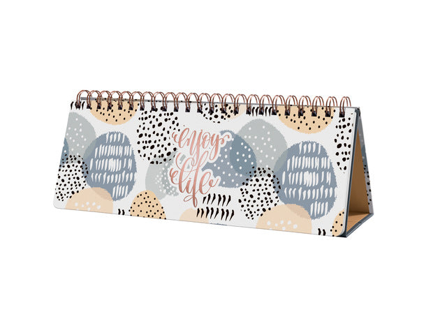 Weekplanner Beauty (EN), ongedateerd 300x114x17 mm Abrikoos Inspiratie Hardcover