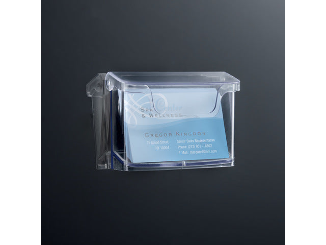 Buitenvisitekaarthouder Sigel wandmodel 105x76x45mm transparant acryl