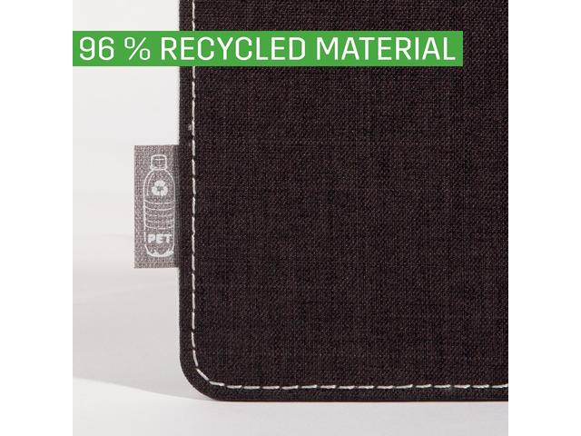 Muismat EYE STYLE l.grijs- zwart 250x200x7mm