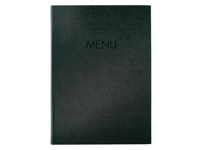 Menukaart kaart Sigel A4 grijs voor 8 blad