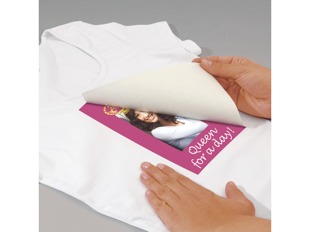 Inkjetfolie Sigel A4 Transfer blanco 6 stuks voor lichte kleding/textiel +6 gratis