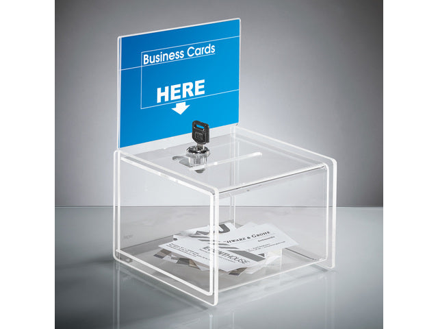 Actiebox Sigel transparant incl gleuf 15x22x15mm cm + insteek voor A6