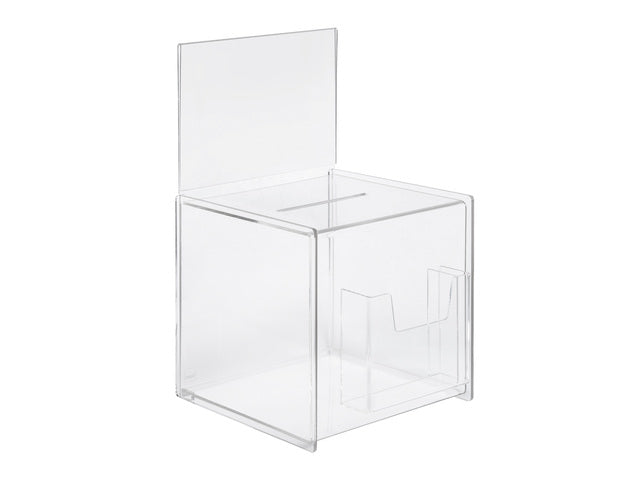 Actiebox Sigel transparant met maphouder 21x36x21mm cm + insteek voor A5