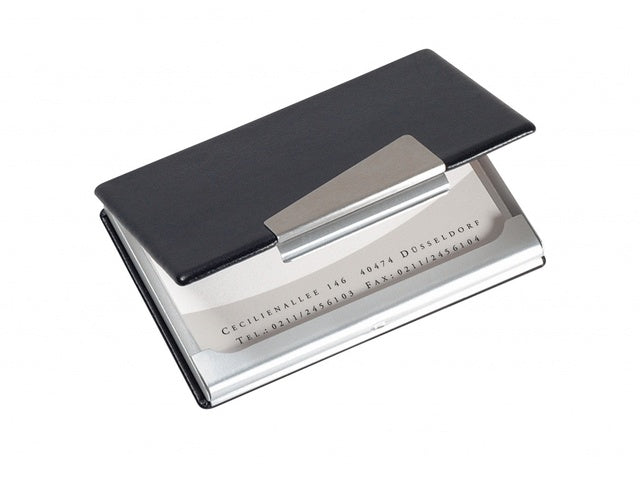 Visitekaartjesetui Sigel aluminium voor kaarten tot 90x58mm
